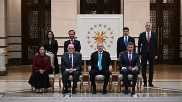 Başkan Erdoğan, B&uuml;y&uuml;kel&ccedil;ilerin G&uuml;ven Mektuplarını T&ouml;renle Kabulu