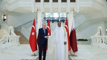 Başkan Erdoğan, Katar Emiri Al Sani ile G&ouml;r&uuml;şme Ger&ccedil;ekleştirdi