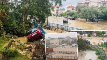 Beş kenti sağanak vurdu: Yağmur suları sele d&ouml;n&uuml;şt&uuml; | Evler sular altında kaldı, heyelan nedeniyle yol kapandı