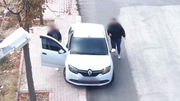 Bu şekilde cezadan 'ka&ccedil;acağını' sandı ama dron kamerası saniye saniye kaydetti