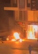 Burdur'da Motosiklet Kazası: Alevler İ&ccedil;inde Kalan S&uuml;r&uuml;c&uuml; Kurtarıldı!