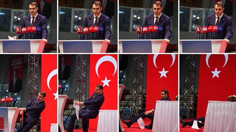 CHP İzmir İl Kongresi'nde Çağatay Güç, kürsüde bayıldı