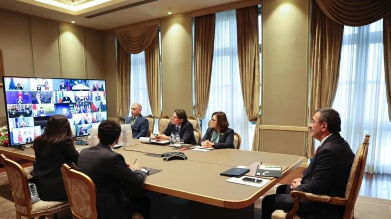 Cumhurbaşkanı Yardımcısı Yılmaz, Ukrayna'daki 'Gönüllüler Koalisyonu' Liderler Zirvesi'nde yer aldı