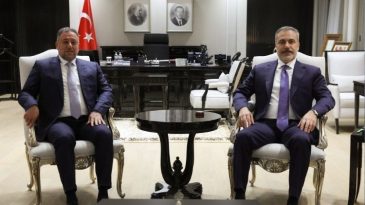 Dışişleri Bakanı Hakan Fidan, Iraklı Siyaset&ccedil;i Hamis Han&ccedil;er ile Bir Araya Geldi