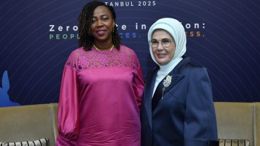 Emine Erdoğan, Sierra Leone Cumhurbaşkanı'nın Eşi Fatima Maada Bio ile G&ouml;r&uuml;şt&uuml;