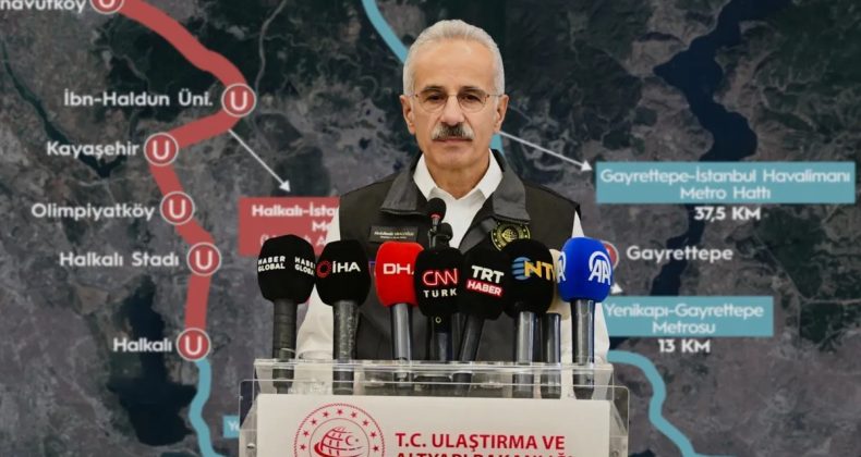 Halkalı–İstanbul Havalimanı Metrosunda Sona Yaklaşıyoruz! Bakan Uraloğlu: Yüzde 97 İlerleme Sağladık