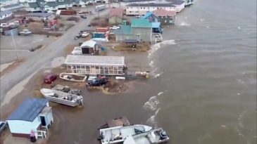 Halong Tayfunu Alaska&rsquo;yı Vurdu