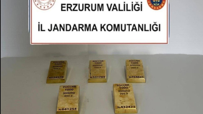 Horasan'da Altın Operasyonu: 5 Külçe Altın Ele Geçirildi