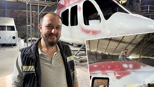 Hurdaya Ayrılan Klasik Otomobilleri Toplayarak Motorsuz Helikopter Yapıyor