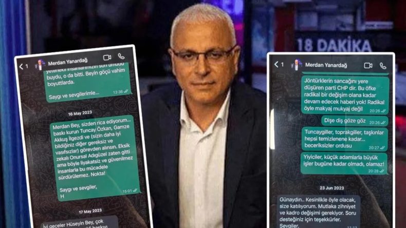 Hüseyin Gün’den Merdan Yanardağ’a talimat! Whatsapp mesajları ortaya çıktı! Baskı kurun! o vasıfsızlar görevden alınsın