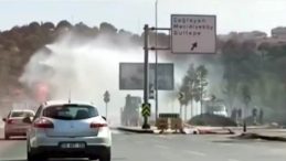 İSKİ Çalışması Sırasında Ana İsale Borusu Patladı, Tonlarca Su Sokağa Aktı