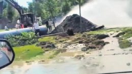 İSKİ Çalışmasında Ana İsale Borusu Patladı