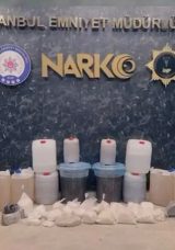 İstanbul&rsquo;da b&uuml;y&uuml;k uyuşturucu operasyonu: 381 kilo metamfetamin ve 1 milyon 85 bin uyuşturucu hap ele ge&ccedil;irildi