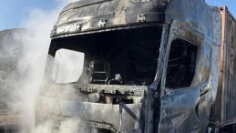 Kahramanmaraş’ta Tır Yangını