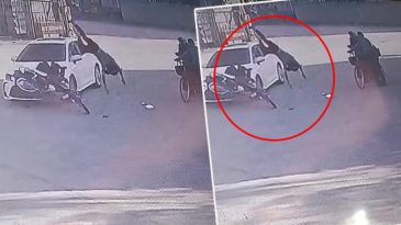 Kazada metrelerce savruldu! Yolda y&uuml;r&uuml;yen yaşlı &ccedil;iftin &uuml;zerine u&ccedil;tu: 4 yaralı