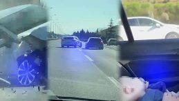 Maganda, Çocuklu Ailenin Aracını Taciz Edip Kazaya Neden Oldu: Ehliyetine Süresiz El Konuldu!