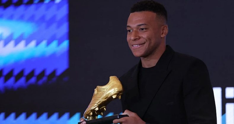 Mbappe, "Avrupa Altın Ayakkabı" ödülünü kazandı