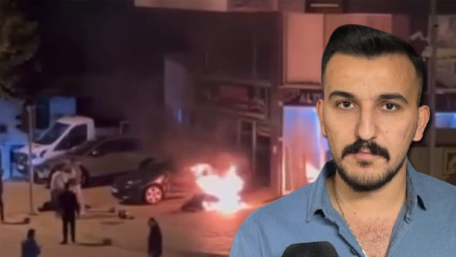 Motosiklet Sürücüsünü Alevler İçinden Böyle Kurtardı: 'Kahramanlık Değil, İnsanlık Görevi'