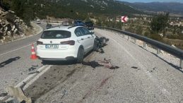 Motosiklet Sürücüsünün Ölümüne Neden Olan Kaza, Kask Kamerasında Görüntülendi