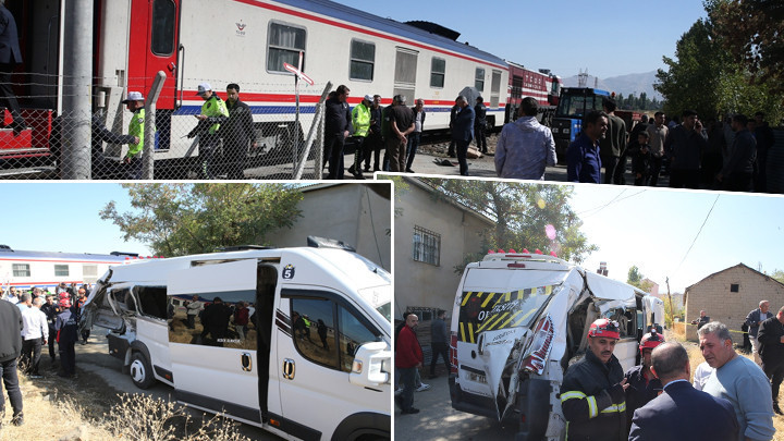 Muş'ta Tren Öğrenci Servisine Çarptı: 17 Öğrenci Yaralandı