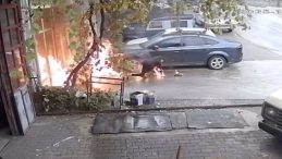 Oto Tamirhanesinde Facianın Eşiğinden Dönüldü: Yanmaktan Son Anda Kurtuldukları Anlar!