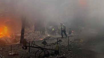 Rusya&rsquo;dan Kiev&rsquo;e F&uuml;ze Saldırısı: 1 &Ouml;l&uuml;, 10 Yaralı