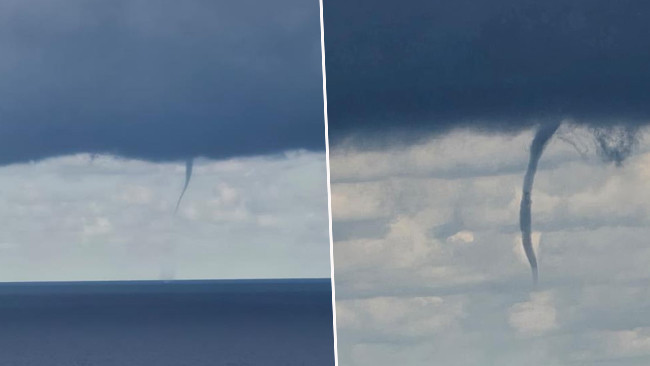 Sağanakla Birlikte Hortumlar Görüntülendi!