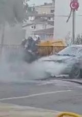 Seyir Halindeki Otomobilin Motorunda Yangın
