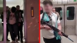 SON DAKİKA: Metroda korku dolu anlar! Elinde tüfekle yolcuları tehdit etti, yetmezmiş gibi o anları videoya aldı! Meğer…
