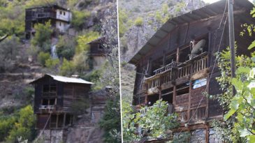 Taş Blokları Sırtlarında Taşıyarak Bu Evleri İnşa Etmişler! G&ouml;renler Hayrete D&uuml;ş&uuml;yor: 'Burası Y&uuml;zyıllardır Var'