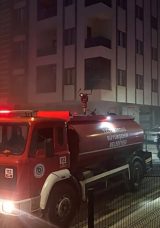 Tekirdağ'da Apartman Otoparkında Yangın Olayı