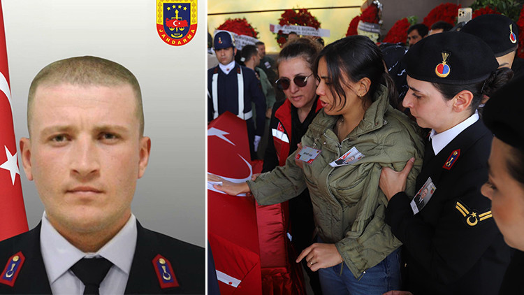 Trafik Kazasında Şehit Olan Jandarma Astsubay Hakkı Eryılmaz, Memleketi Manisa'da Defnedildi