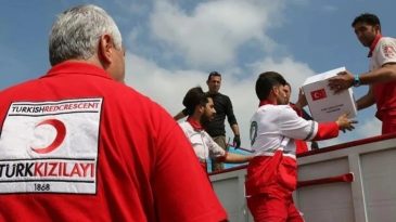 T&uuml;rk Kızılay'ın Gıda Yardımları Gazze'de