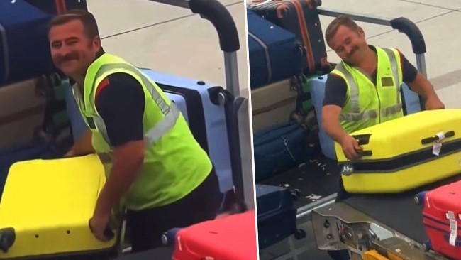 Uçağa Valiz Yüklerken Çekilen Görüntüler Milyonlarca İzlenme Aldı! Rampacı O Anları Anlattı: 15 Dakikalığına Ünlü Oldu