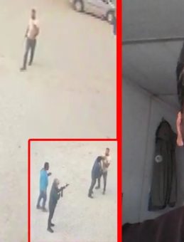 Vahşetin adresi Denizli! Kendisine silah doğrultan adamın üzerine yürüyüp bıçakladı! O anlar kamerada