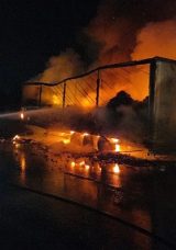 Yalova'da Konserve Y&uuml;kl&uuml; TIR alev alev yandı