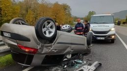 Zonguldak'ta Yağışlı Hava Kazaya Neden Oldu: 2 Yaralı!
