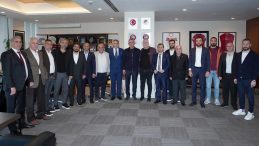 2. Lig Kulüpler Birliği TFF Başkanı Hacıosmanoğlu'nu Ziyaret Etti