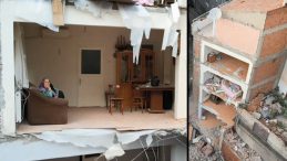 4 Katlı Bina Yıkıldı; Yan Tarafdaki Apartman Duvarsız Kaldı!