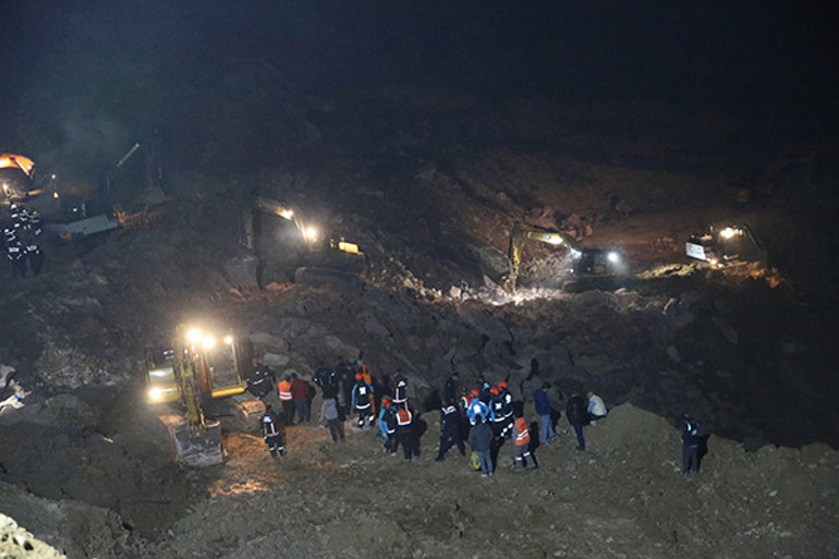 Çalışmaların devam ettiği alan