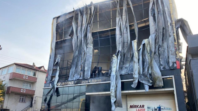 Yangın sonrası görüntü