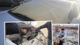 Adeta T&uuml;rkiye'nin Sibirya'sı: Ara&ccedil;ların motorları dondu, s&uuml;r&uuml;c&uuml;ler g&uuml;&ccedil;l&uuml;k yaşadı