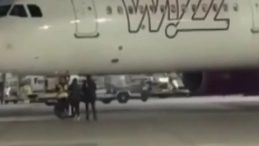 Almanya&rsquo;da Havalimanında Şok Edici Olay: U&ccedil;ağı Ka&ccedil;ıran Yolcular Piste D&ouml;k&uuml;ld&uuml;