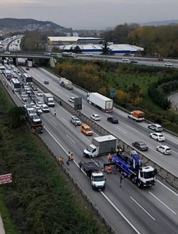 Anadolu Otoyolu'nda Kaza Ulaşımı Aksattı