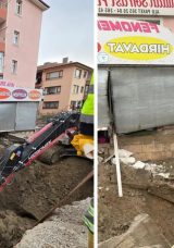 Ankara&rsquo;da korku dolu anlar! İş yerinin yıkılma riski var: ASKİ&rsquo;nin kanalizasyon &ccedil;alışması esnafı mağdur etti