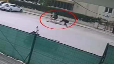 Antalya'da Rus koca eşine dehşeti yaşattı! G&uuml;venlik kamerası saldırıyı anbean kaydetti