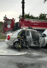Antalya'da Seyir Halindeki Ara&ccedil; Alev Topuna D&ouml;n&uuml;şt&uuml;!
