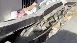 Avcılar'da İstinad Duvarı 4 Katlı Binanın Bahçe Katına Çöktü