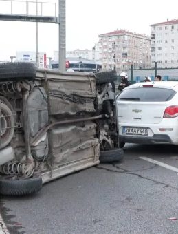 Avrasya Tüneli Girişinde Zincirleme Kaza: 3 Araç Karıştı!