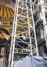Ayasofya&rsquo;da Kapsamlı Restorasyon &Ccedil;alışmaları Devam Ediyor